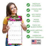 Flowers Academic Wall Calendar 2025 2026