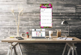 Flowers Academic Wall Calendar 2025 2026