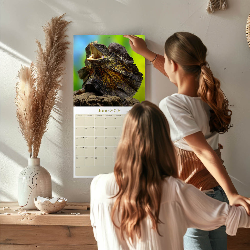 Lizards Wall Calendar 2026