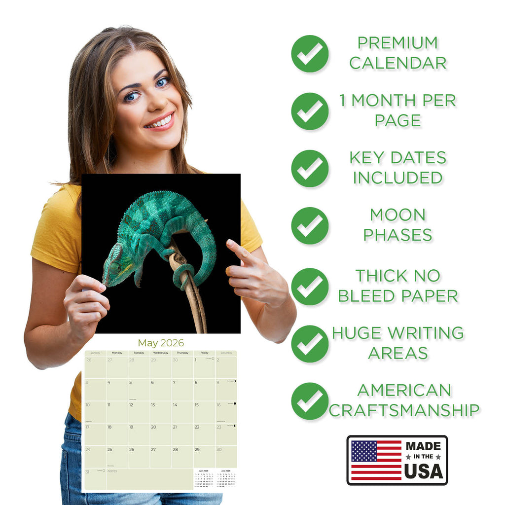 Lizards Wall Calendar 2026