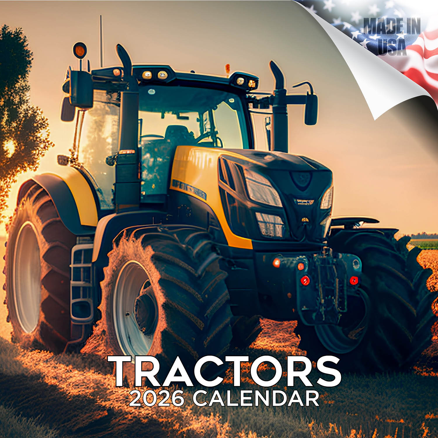 Tractors Wall Calendar 2026