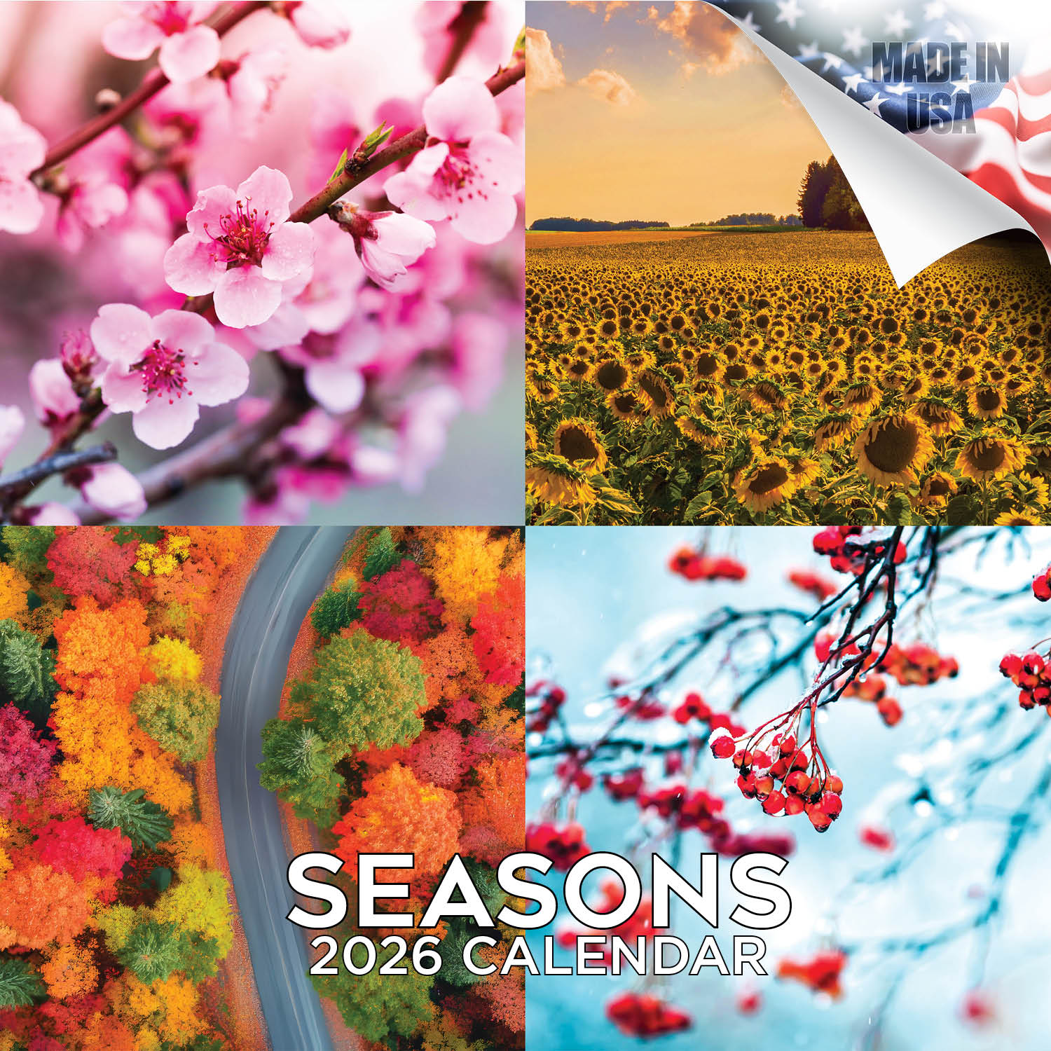 Seasons Wall Calendar 2026