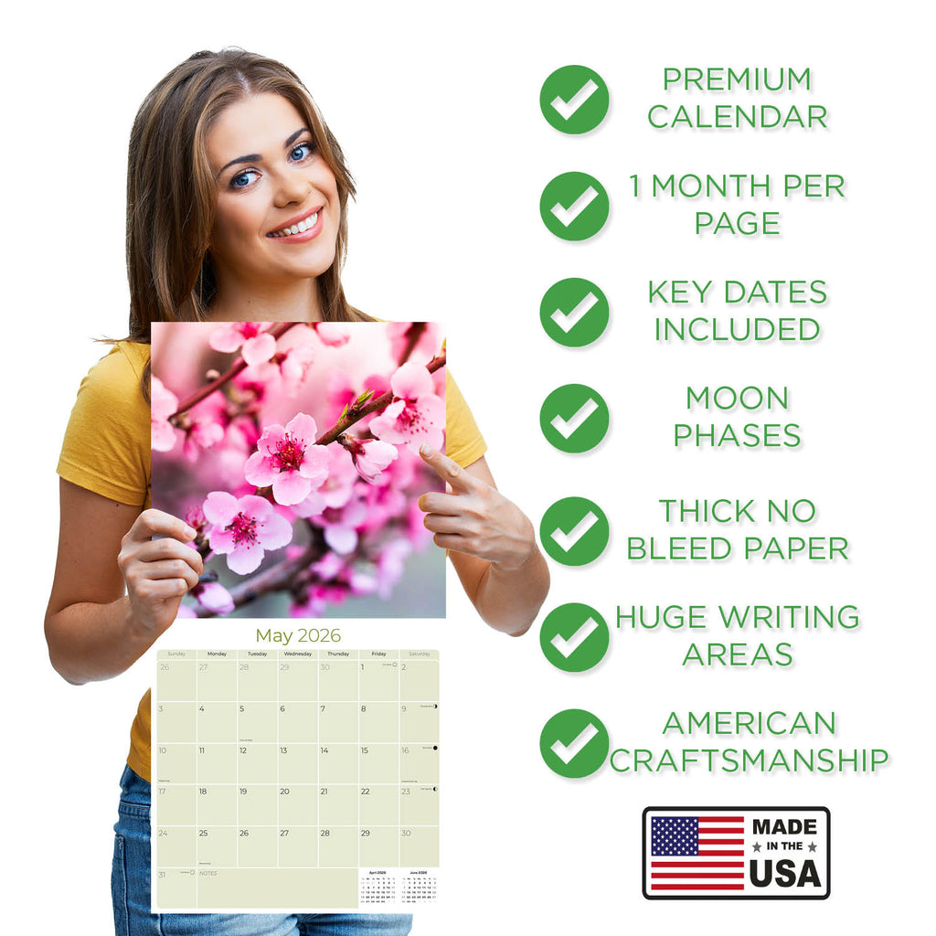 Seasons Wall Calendar 2026