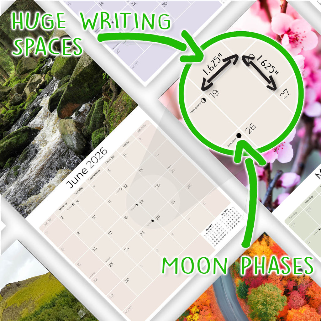 Seasons Wall Calendar 2026