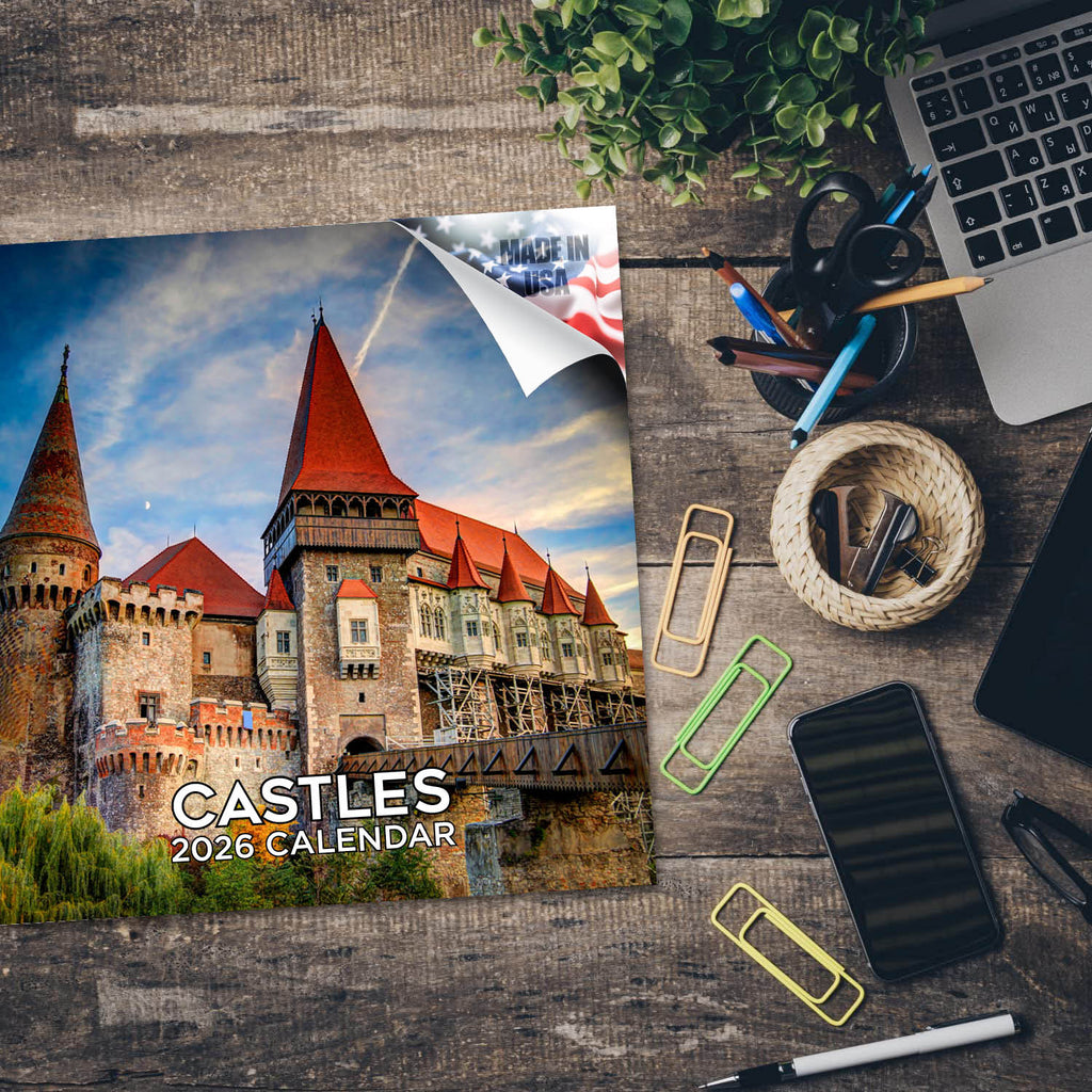 Castles Wall Calendar 2026