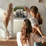 Elephants Wall Calendar 2026