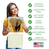 Elephants Wall Calendar 2026