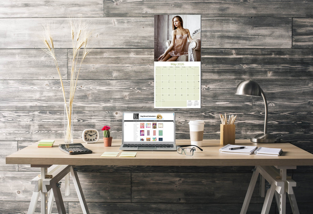 Lingerie Wall Calendar 2026