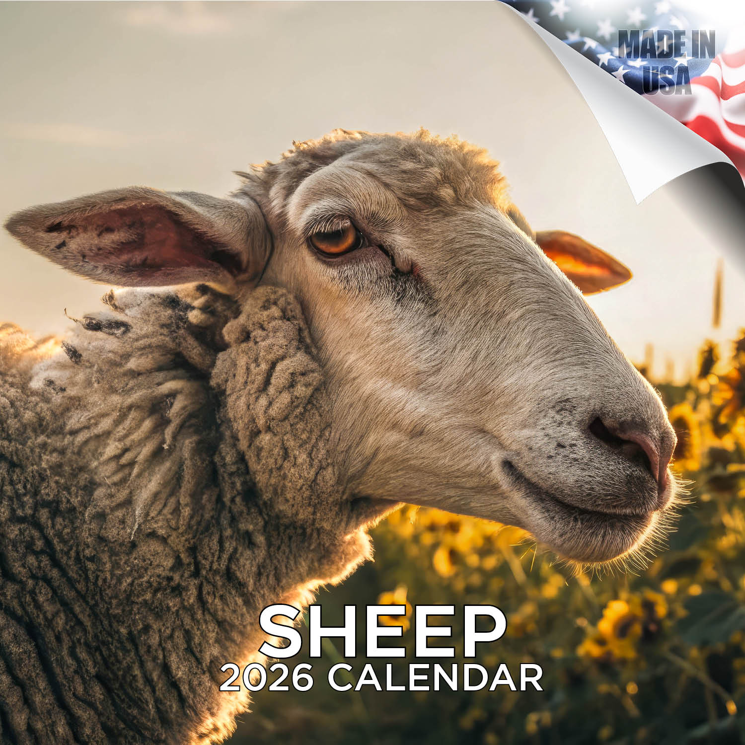 Sheep Wall Calendar 2026