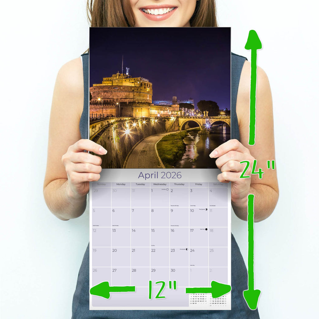 Rome Wall Calendar 2026