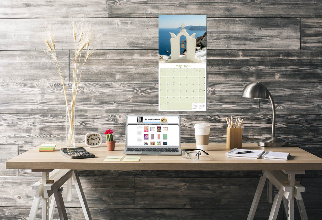 Greek Islands Wall Calendar 2026