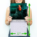 Chickens Wall Calendar 2026