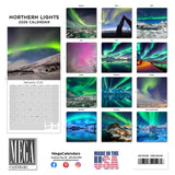 Northern Lights Wall Calendar 2026