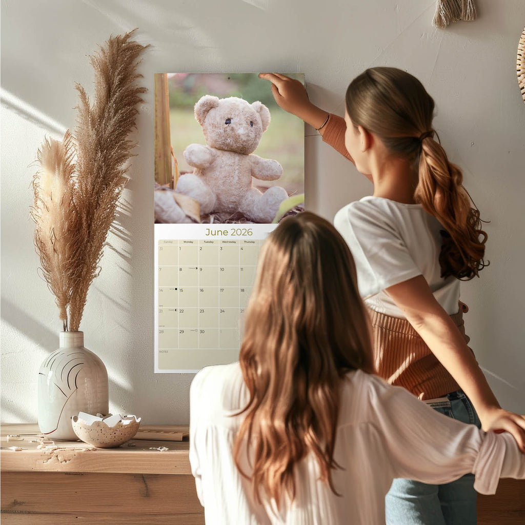Teddy Bears Wall Calendar 2026