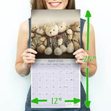 Teddy Bears Wall Calendar 2026