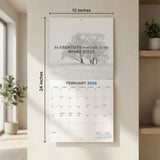 Meditation Wall Calendar 2026