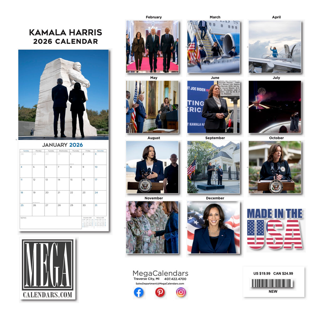 Kamala Harris Wall Calendar 2026