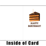 The blank interior of the Fun Facts card, showing the thick 120lb matte paper for a smudge-free personal message.