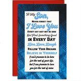 To My Son, Never Forget Greeting Card