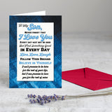 To My Son, Never Forget Greeting Card