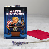 Birthday - Trump HUUUGE Greeting Card