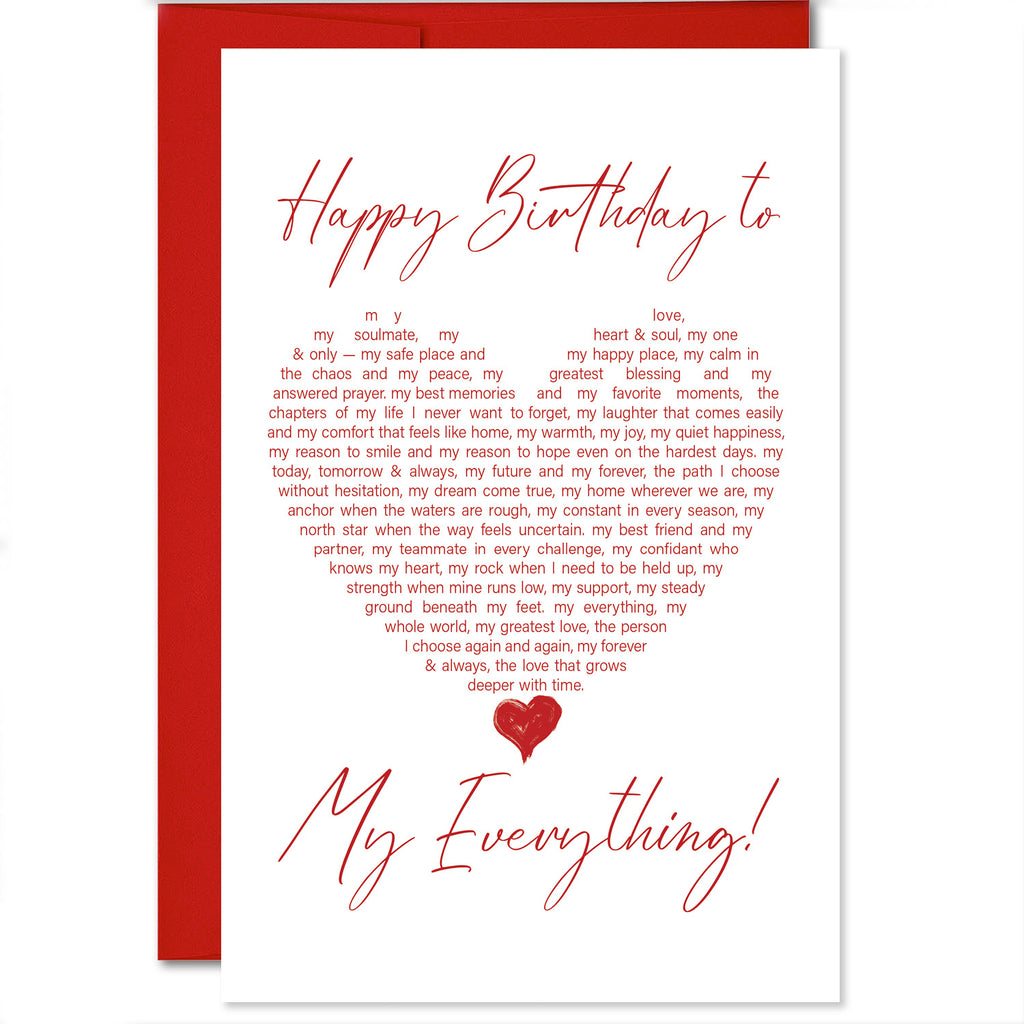 Happy Birthday - You're My Favorite Everything Greeting Card