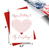 Happy Birthday - You're My Favorite Everything Greeting Card