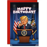 Birthday - Trump HUUUGE Greeting Card