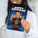Birthday - Trump HUUUGE Greeting Card