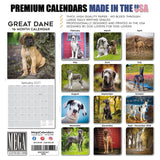 Great Dane Wall Calendar 2027 - 12" x 12" Monthly Noble Apollo of Dogs & Giant Dane Breed Calendar