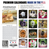 Pomeranian Wall Calendar 2027 - 12" x 12" Monthly Spirited & Fluffy Pom Pom Toy Dog Breed Calendar