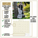 Poodle Wall Calendar 2027 - 12" x 12" Monthly Intelligent & Elegant Standard Poodle Breed Calendar