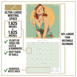 Classic Pin Ups Wall Calendar 2027 - 12" x 12" Monthly Retro Americana & Vintage Bikini Fine Art Calendar