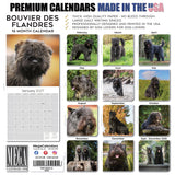 Bouvier de Flandres Wall Calendar 2027 - 12" x 12" Monthly Powerful Belgian Herding Dog Breed Calendar