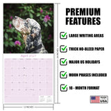 English Setter Wall Calendar 2027 - 12" x 12" Monthly Elegant Feathered Belton & English Setter Gundog Calendar