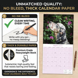 English Setter Wall Calendar 2027 - 12" x 12" Monthly Elegant Feathered Belton & English Setter Gundog Calendar