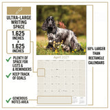 English Cocker Spaniel Wall Calendar 2027 - 12" x 12" Monthly Elegant English Cocker & Long-Eared Gundog Calendar