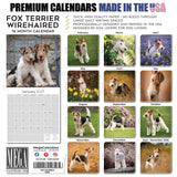 Fox Terrier (Wirehaired) Wall Calendar 2027 - 12" x 12" Monthly Spirited Wire Hair Terrier Dog Breed Calendar