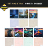 Iceland Wall Calendar 2027 - 12" x 12" Monthly Nordic Volcanic Landscapes & Arctic Travel Scenery Calendar