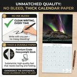 Iceland Wall Calendar 2027 - 12" x 12" Monthly Nordic Volcanic Landscapes & Arctic Travel Scenery Calendar