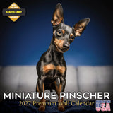 Miniature Pinscher Wall Calendar 2027 - 12" x 12" Monthly Spirited Elegant King of Toys Dog Breed Calendar
