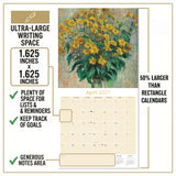 Claude Monet Wall Calendar 2027 - 12" x 12" Monthly Classic French Impressionist Oil Painting Art Calendar