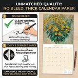 Claude Monet Wall Calendar 2027 - 12" x 12" Monthly Classic French Impressionist Oil Painting Art Calendar