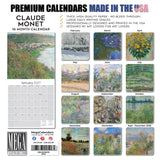 Claude Monet Wall Calendar 2027 - 12" x 12" Monthly Classic French Impressionist Oil Painting Art Calendar