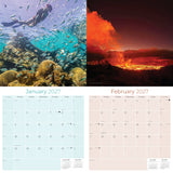 National Parks Wall Calendar 2027 - 12" x 12" Monthly Majestic American Wilderness Scenic Landmarks Travel Calendar