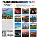 National Parks Wall Calendar 2027 - 12" x 12" Monthly Majestic American Wilderness Scenic Landmarks Travel Calendar