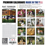 Rat Terrier Wall Calendar 2027 - 12" x 12" Monthly Alert & Energetic American Terrier Breed Calendar