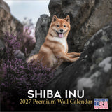 Shiba Inu Wall Calendar 2027 - 12" x 12" Monthly Spirited & Independent Japanese Dog Breed Calendar