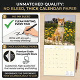 Shiba Inu Wall Calendar 2027 - 12" x 12" Monthly Spirited & Independent Japanese Dog Breed Calendar