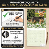 Yorkshire Terrier Wall Calendar 2027 - 12" x 12" Monthly Bold & Affectionate Yorkie Dog Breed Calendar